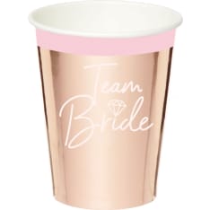 Team Bride 8 kpl 250ml pahvimuki