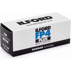 Ilford FP4 Plus 125 120-10 mustavalkofilmi