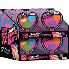 NeeDoh Teenie Squueeze Hearts 3-pack puristeltava sydän