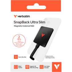 Verbatim SnapBack Ultra Slim 2 TB ulkoinen USB-C SSD-levy
