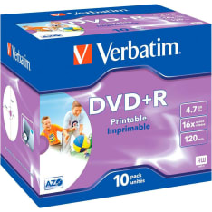 Verbatim DVD+R 16x 4.7 GB/120 min 10 kpl DVD+R -levy