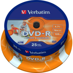 Verbatim DVD-R 16x 4.7 GB/120 min 25 kpl DVD-R levy