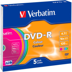 Verbatim DVD-R 16x 4.7 GB/120 min 5 kpl DVD-R levy