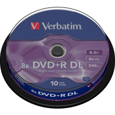Verbatim DVD+R DL 8x 8.5 GB/240 min 10 kpl DVD+R -levy