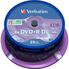 Verbatim DVD+R DL 8x 8.5 GB/240 min 25 kpl DVD+R -levy