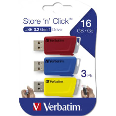 Verbatim Store 'n' Click 3 pcs 16GB USB flash drive