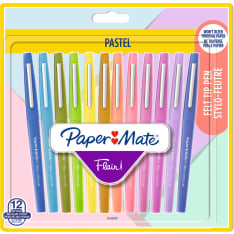Paper Mate Flair pastelli värit 12kpl 0,7mm väritystussi
