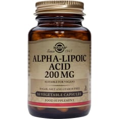 Solgar® Alfalipoiinihappo 200 mg 50 kaps. ravintolisä