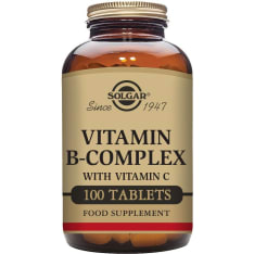 Solgar Vitamin B-Complex + C "100" 100 kaps. ravintolisä