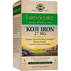 Solgar® Earth Source Fermented Koji Iron 27 mg 30 kaps. ravintolisä