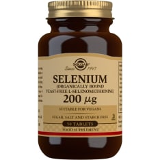 Solgar® Seleeni 200 µg 50 tabl. ravintolisä