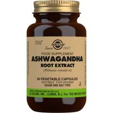 Solgar Ashwagandha juuriuute 60 kaps. ravintolisä