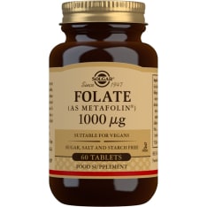 Solgar Folaatti (Metafolin®) 1000 µg 60 tabl. ravintolisä