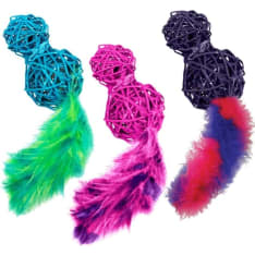 Kong Wubba Wicker cat toy