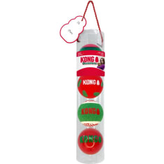 KONG Holiday Balls 4-pk M koiranlelu