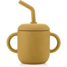 Reer 2in1 keltainen vauvamuki
