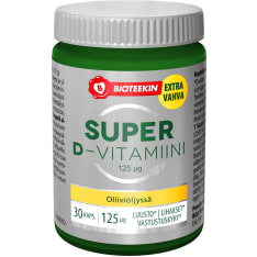 Bioteekin Super D-Vitamiini 125 μg 30 kaps. ravintolisä