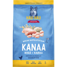 Hau-Hau Champion Kanaa riisiä ja kauraa aik koirille 9 kg