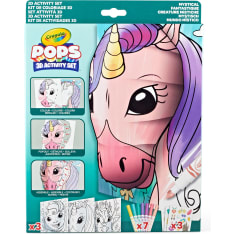 Crayola Pops 3D Unicorn värityssetti