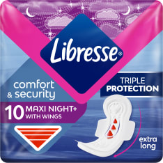 Libresse Maxi Goodnight Wing 10 kpl terveysside