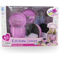 Little Chef pink pot set