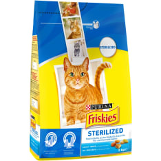 Friskies Sterilized Cats 3kg salmon and vegetables