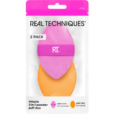 Real Techniques Miracle 2-IN-1 Powder Puff Duo puuterivippa