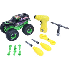 Monster Jam Mechanix 1:18 Grave Digger Build N ReBuild monsteriauto