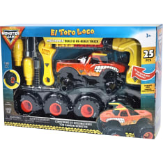 Monster Jam Mechanix 1:18 El Toro Loco Build N ReBuild monsteriauto