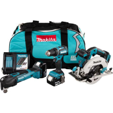 Makita LXT 18V DLX3147TX1 2x5Ah 3 koneen akkukonesarja