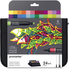Winsor & Newton Promarker Student 24 colored marker set