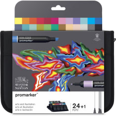 Winsor & Newton Promarker Arts & Illustration 24 colored pencils set
