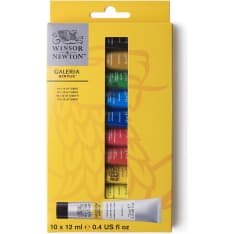 W&N Galeria 10x12ml akryylivärilajitelma