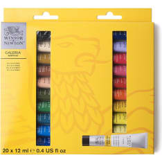 W&N Galeria 20x12ml akryylivärilajitelma