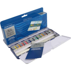 W&N Cotman Blue box 12 x 1/2 buttons watercolor assortment