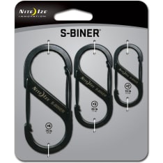 Nite Ize S-Biner Steel 2,3,4 Black 3kpl karabiini