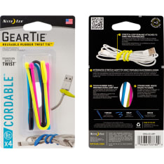 Nite Ize Gear Tie Cordable Twist 6" 4 kpl niputin