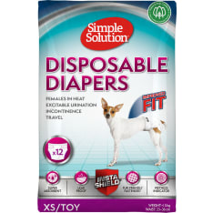 Simple Solution disposable diapers for female dogs, 12 pcs, XS bitch cover