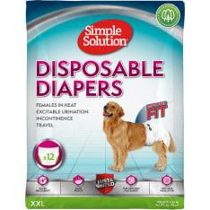 Simple Solution disposable diapers for female dogs, 12 pcs., XXL bitch cover