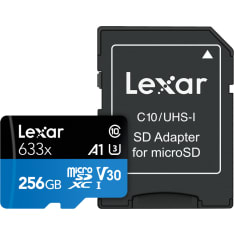 Lexar Microsdxc 633X Uhs-I/A1/U3/10 R100/W45Mb (V30) 256Gb microsd