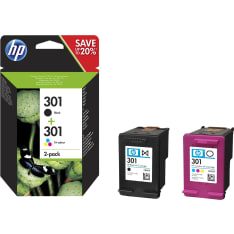 HP 301 Combo 2-pack mustepatruuna