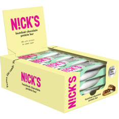 Nick's Hazelnut Chocolate 12x50g proteiinipatukka