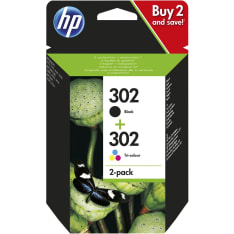 HP 302 Tri-Color 2-pack Blister mustepatruuna