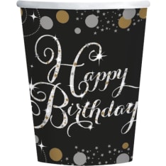 Happy Birthday 8 pcs cardboard mug