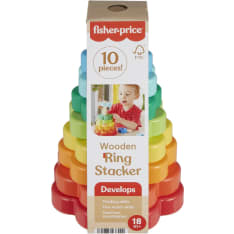 Fisher-Price Wood Ring Stacker puinen rengastorni