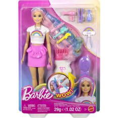 Barbie Rainbow Sparkle Hair nukke