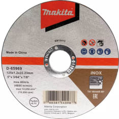 Makita 125X1,0mm metalli RST(inoX) katkaisulaikka 50kpl