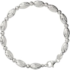 Hopeinen ranneketju 19 cm