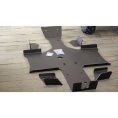 Trapper 500 ATV bottom armor and support arm protectors
