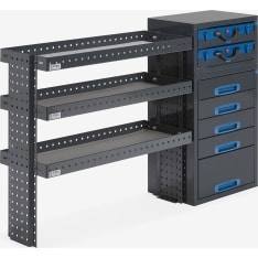 E-Flex 150x96cm hyllykkö ja laatikosto
